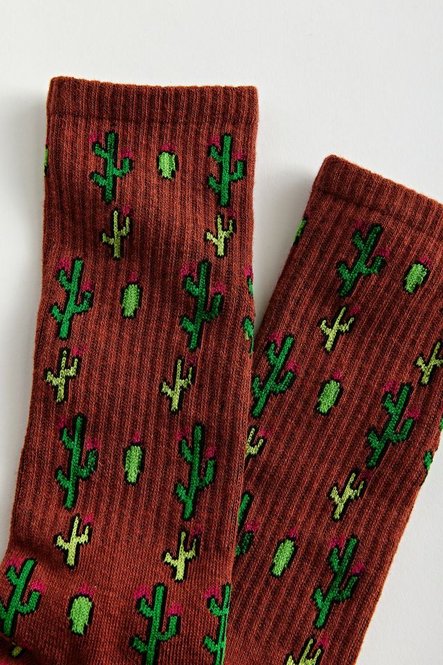 Cactus Tossed Icon Crew Sock #2