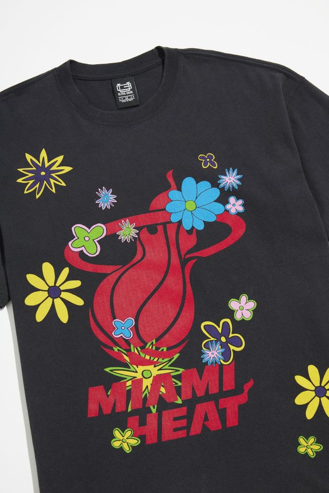 ULTRA GAME Miami Heat Flower Power Tee #1