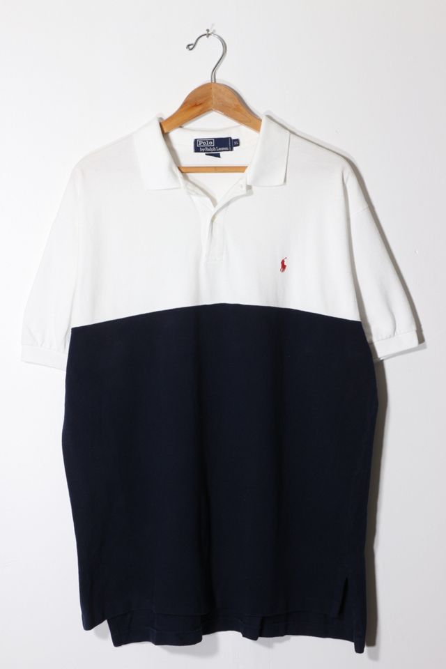 Vintage Polo Ralph Lauren Pique Color Block Polo Shirt | Urban Outfitters