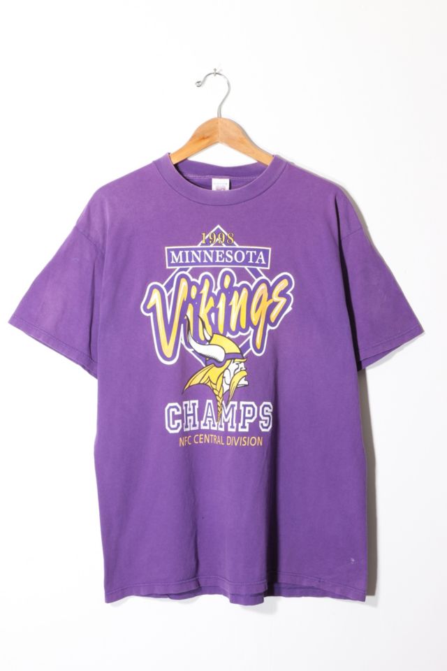 Vintage 1998 NFL Minnesota Vikings NFC Central Division Champions T-shirt
