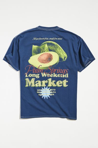 Urban Outfitters Palm Springs Long Weekend Tee In Navy