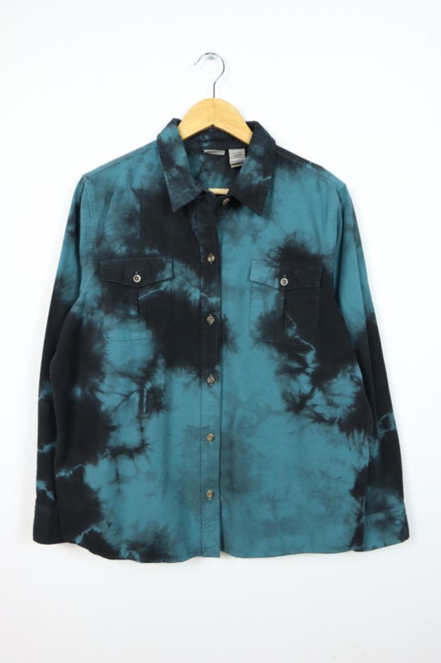 Vintage Dyed Flannel Button-Down Shirt 010 | Urban Outfitters