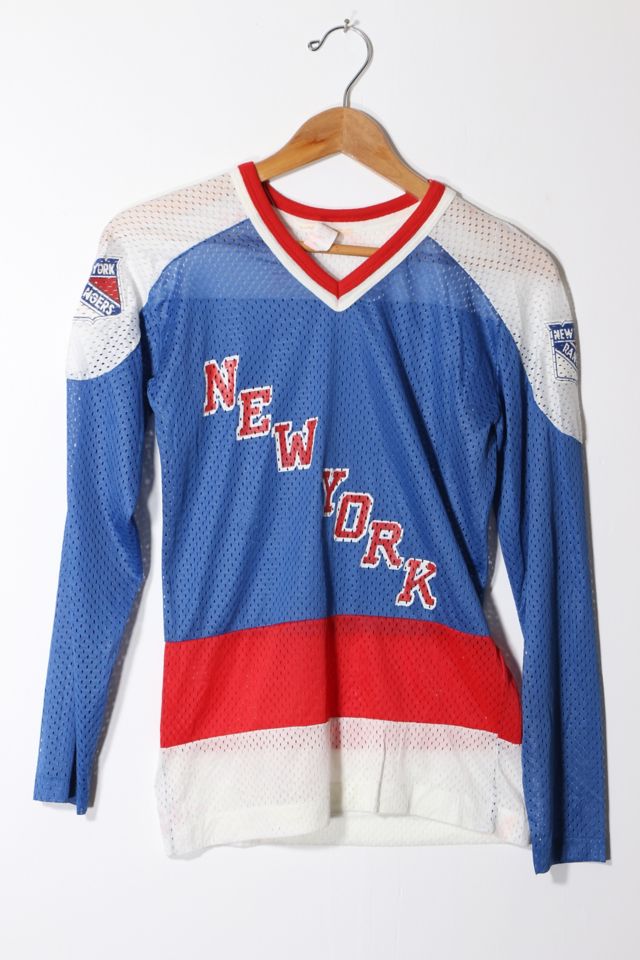 Vintage NHL New York Rangers Nylon Mesh Hockey Jersey Replica