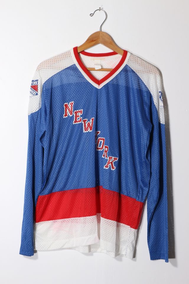 Vintage NHL New York Rangers Nylon Mesh Hockey Jersey