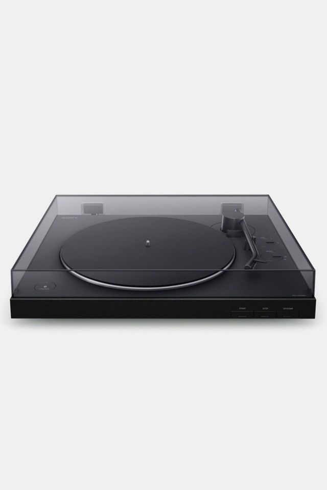 Black Aluminum Belt Drive Turntable with USB and Bluetooth