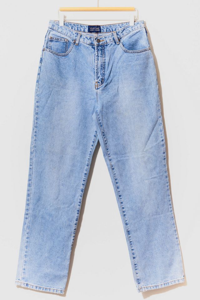 Vintage 1990s Versace Jeans Couture Stone Wash Distressed Jeans | Urban ...