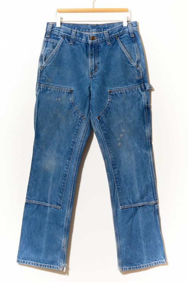 Vintage Y2K Distressed Carhartt Double Knee Relaxed Fit Work Jeans ...