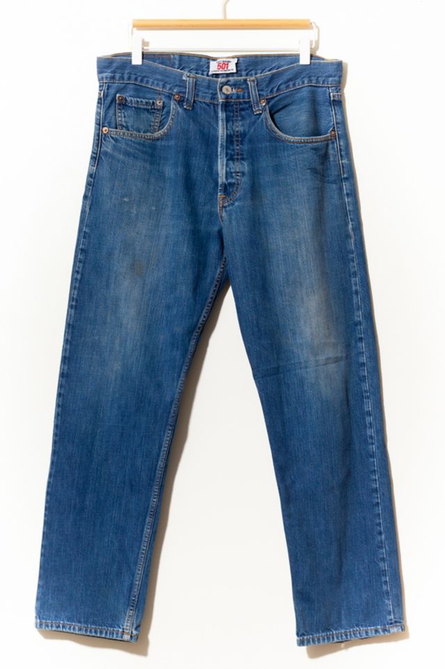 Classic Levi's 501 Straight Leg Button Fly Jeans