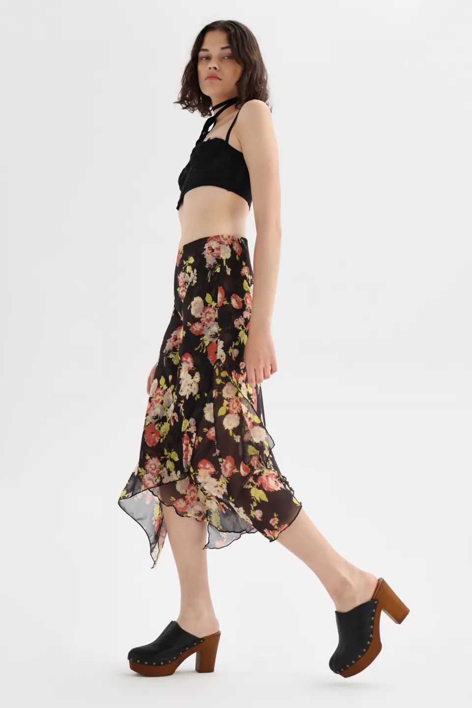 floral skirt