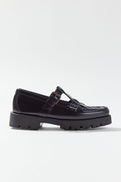 Shop Gh Bass G. H.bass Fisherman Mary Jane Loafer In Black, Women's At Urban Outfitters