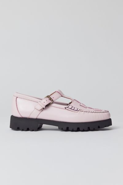 Gh Bass G.h. Bass Fisherman Mary Jane Flats In Light Lilac