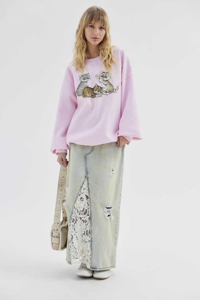 Urban Renewal Vintage Deadstock Cat Graphic Sweatshirt #1