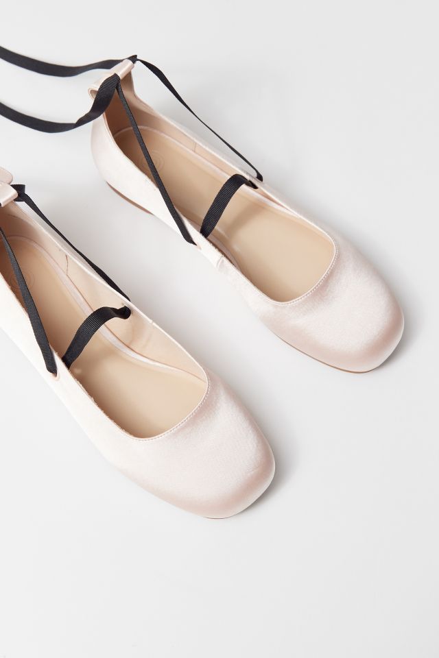 UO Karter Strappy Satin Ballet Flat #4