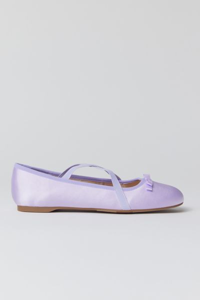 Urban Outfitters Uo Kallie Cross-strap Ballet Flat In Lavender