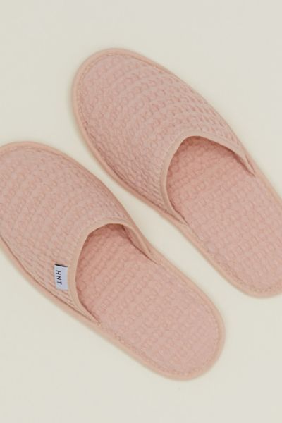 Hawkins New York Simple Waffle Slippers In Rose