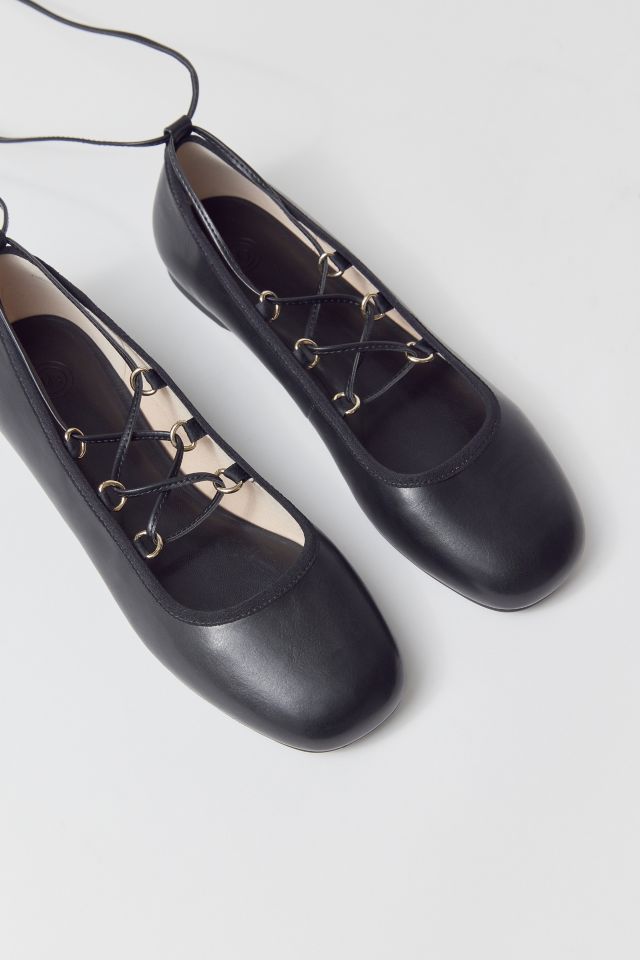 UO Karli Lace-Up Ballet Flat #4