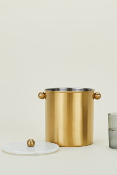 HAWKINS NEW YORK SIMPLE BRASS ICE BUCKET IN GOLD AT URBAN OUTFITTERS 