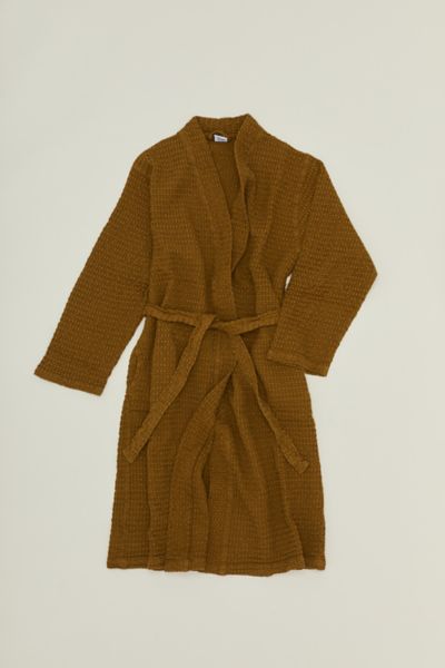 Hawkins New York Simple Waffle Robe In Brass At Urban Outfitters In Brass