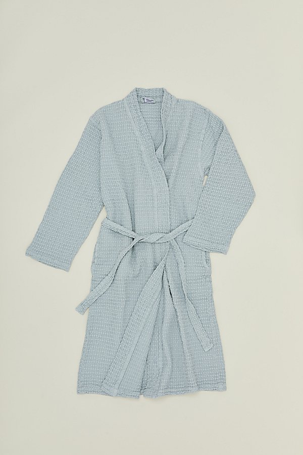 Hawkins New York Simple Waffle Robe In Sky At Urban Outfitters