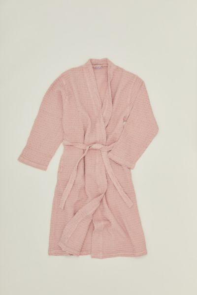 Hawkins New York Simple Waffle Robe In Rose At Urban Outfitters