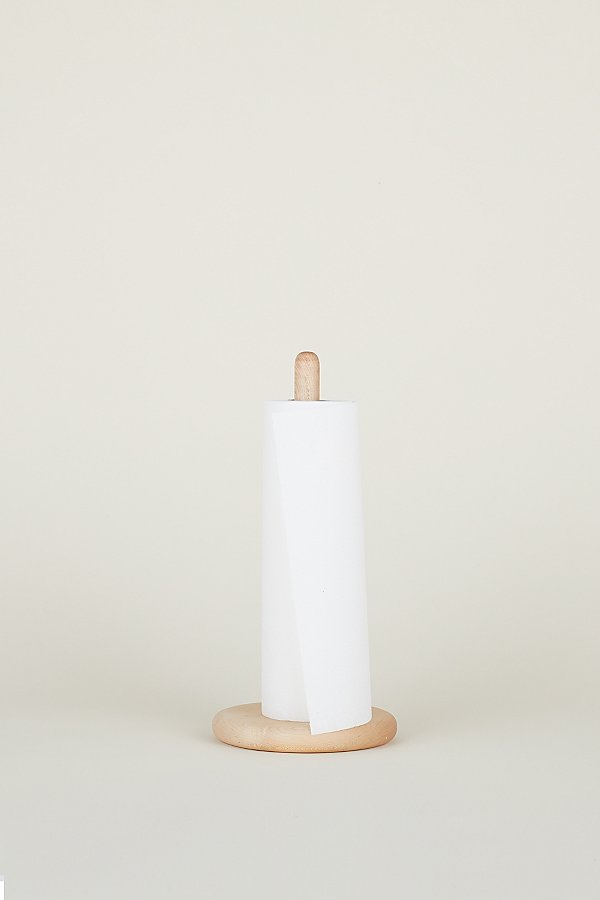 Hawkins New York Simple Maple Wood Paper Towel Holder In Neutral