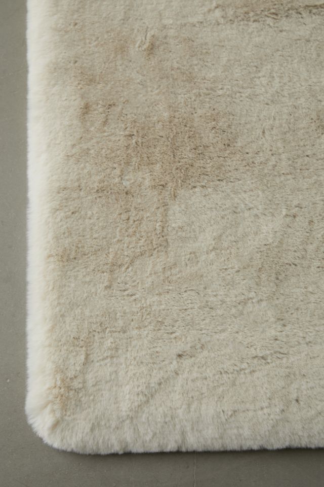 Melody Faux Rabbit Fur Rug #2