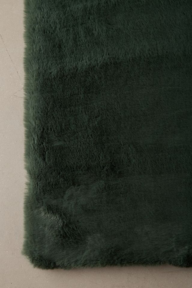 Melody Faux Rabbit Fur Rug #3