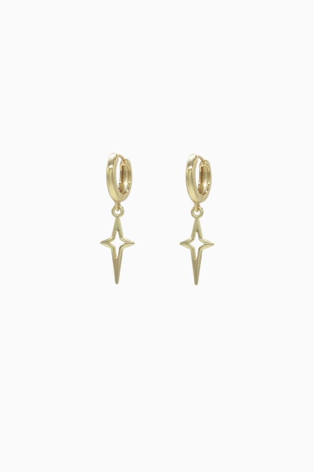 Velvet Luna Sparkle Charm Hoop Earrings #1