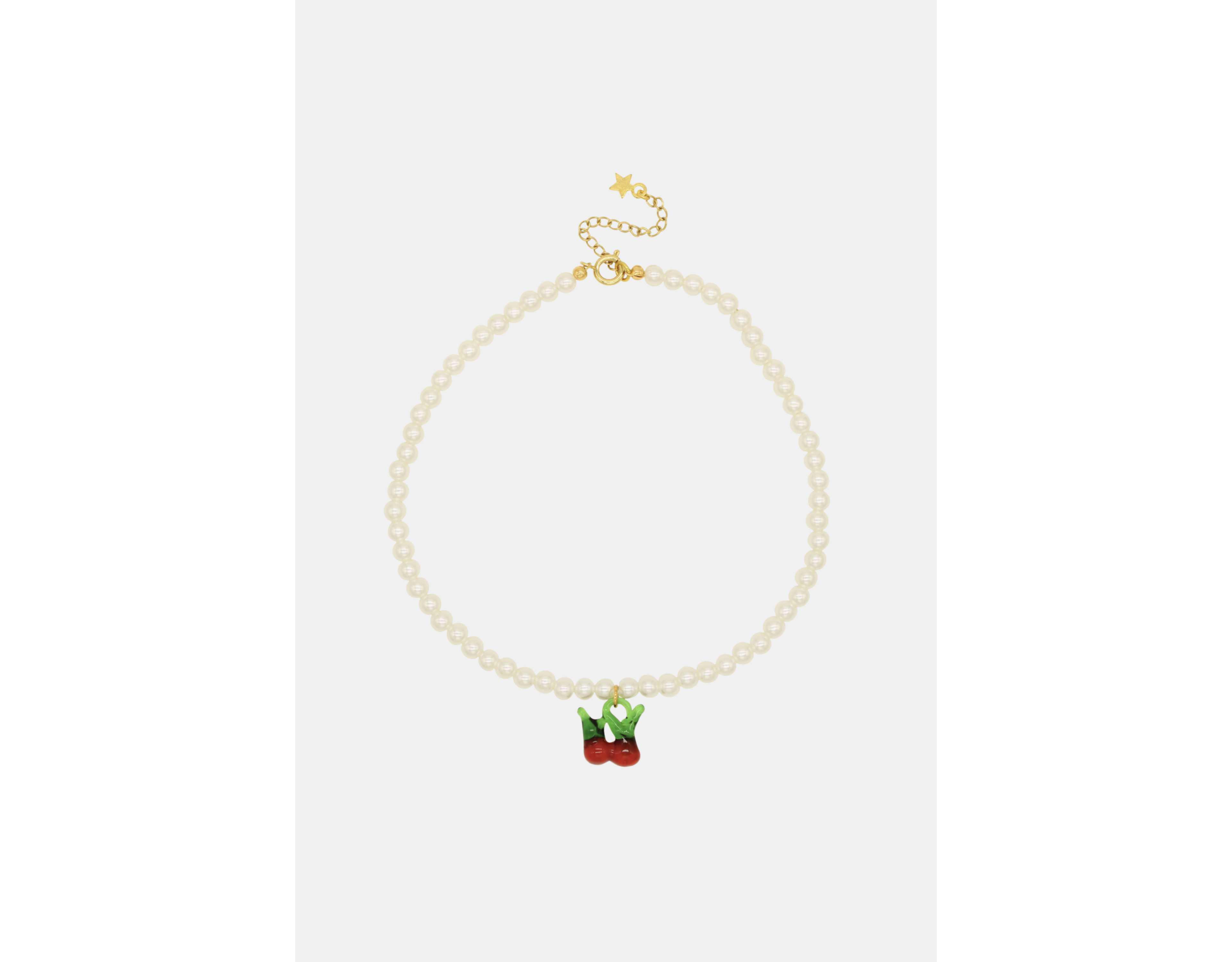 Velvet Luna Cherry Beaded Necklace