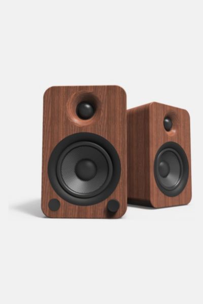 Kanto Yu4 Powered Bluetooth Bookshelf Speakers - Pair In Walnut At Urban Outfitters
