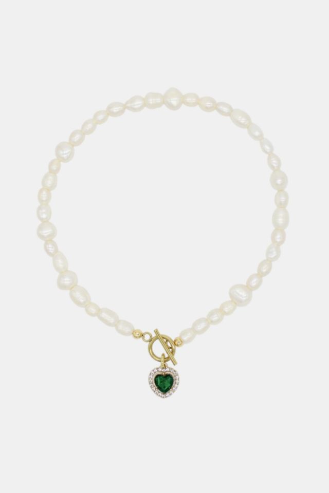 Velvet Luna Milena Freshwater Pearl Heart Necklace #1