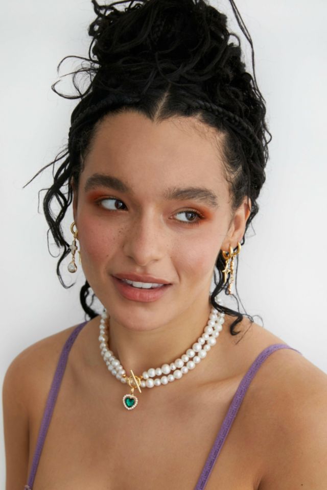 Velvet Luna Milena Freshwater Pearl Heart Necklace #2