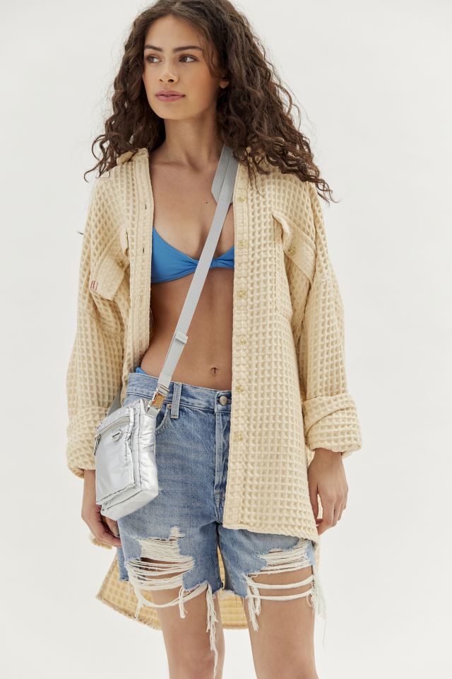UO Bryn Puffy Nylon Crossbody Bag