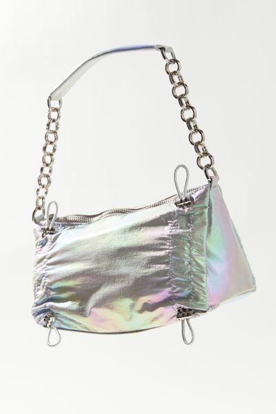 Urban Outfitters Uo Sammi Baguette Bag In Silver