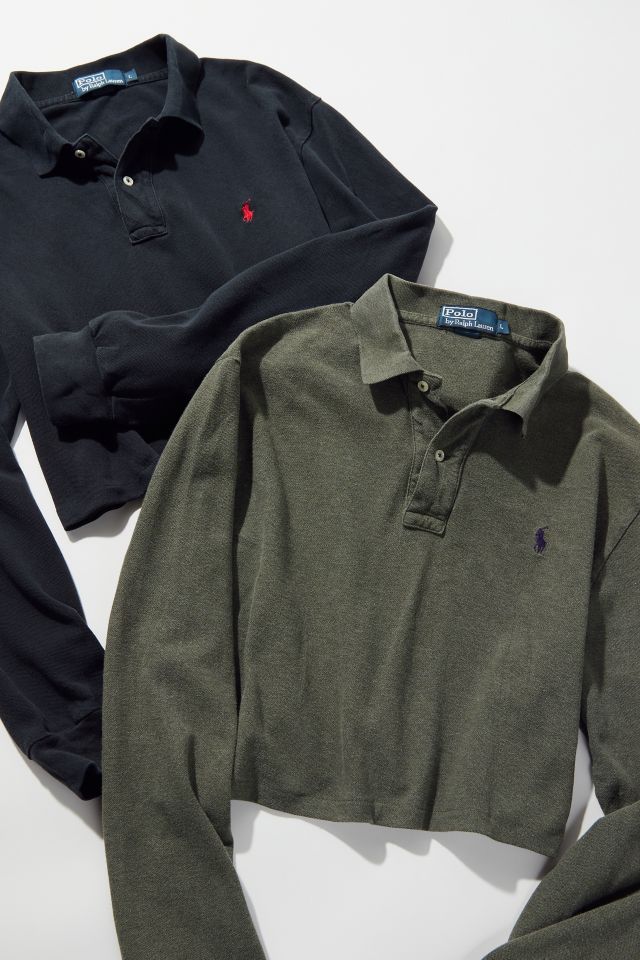 Urban Renewal Remade Polo Ralph Lauren Cropped Polo Shirt #1