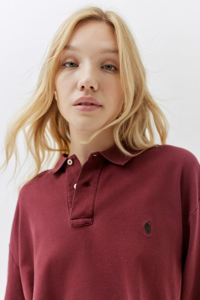 Urban Renewal Remade Polo Ralph Lauren Cropped Polo Shirt | Urban Outfitters