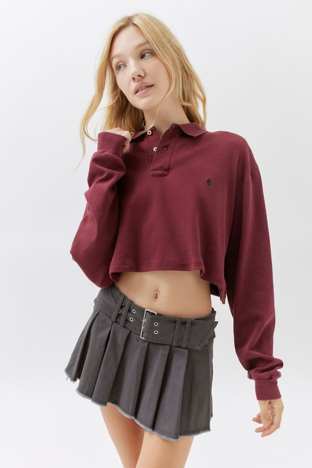 Urban Renewal Remade Polo Ralph Lauren Cropped Polo Shirt | Urban Outfitters