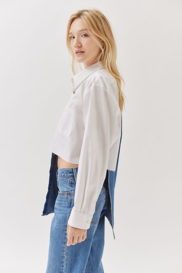 Urban Renewal Remade Spliced Asymmetric Shirt #3