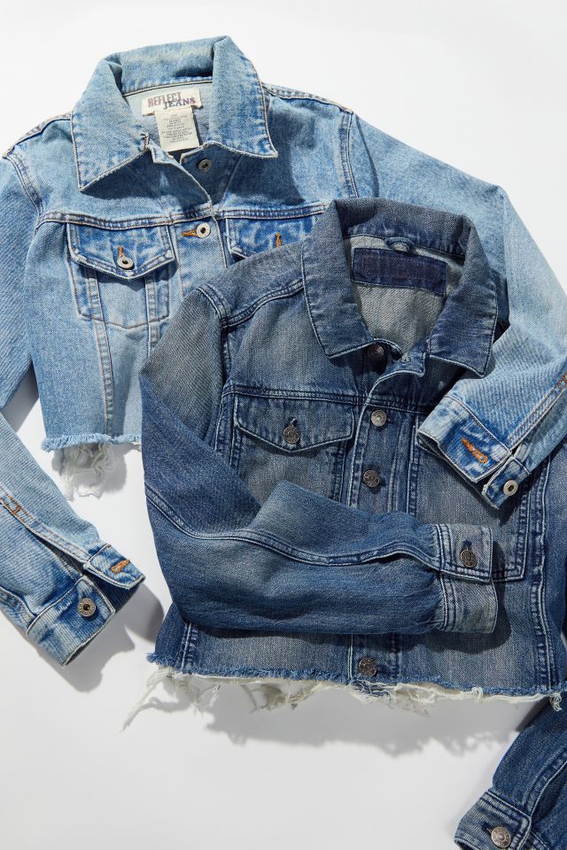 Urban Renewal Remade Raw Cropped Fit Denim Jacket #1