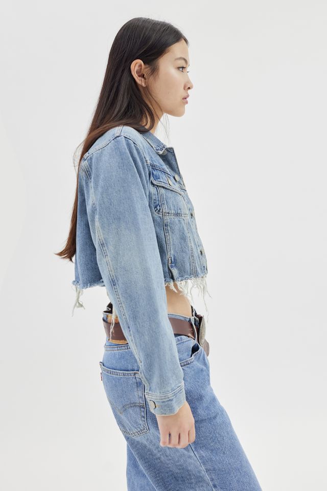 Urban Renewal Remade Raw Cropped Fit Denim Jacket #2
