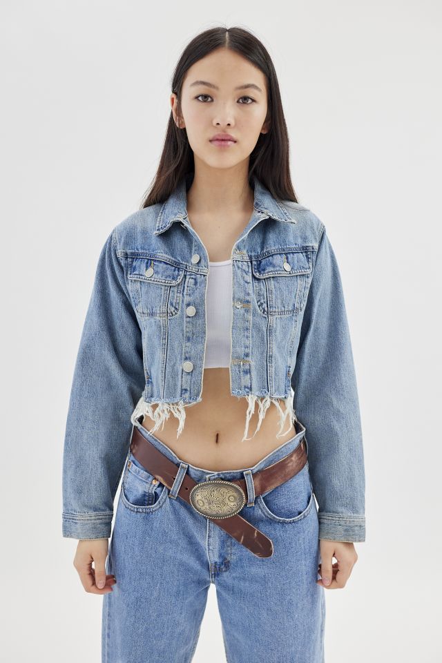 Urban Renewal Remade Raw Cropped Fit Denim Jacket #5