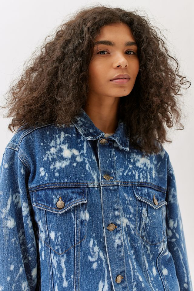 Urban Renewal Remade Bleach Splatter Denim Jacket