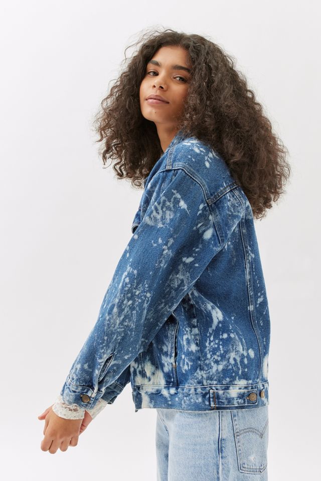 Urban Renewal Remade Bleach Splatter Denim Jacket #3