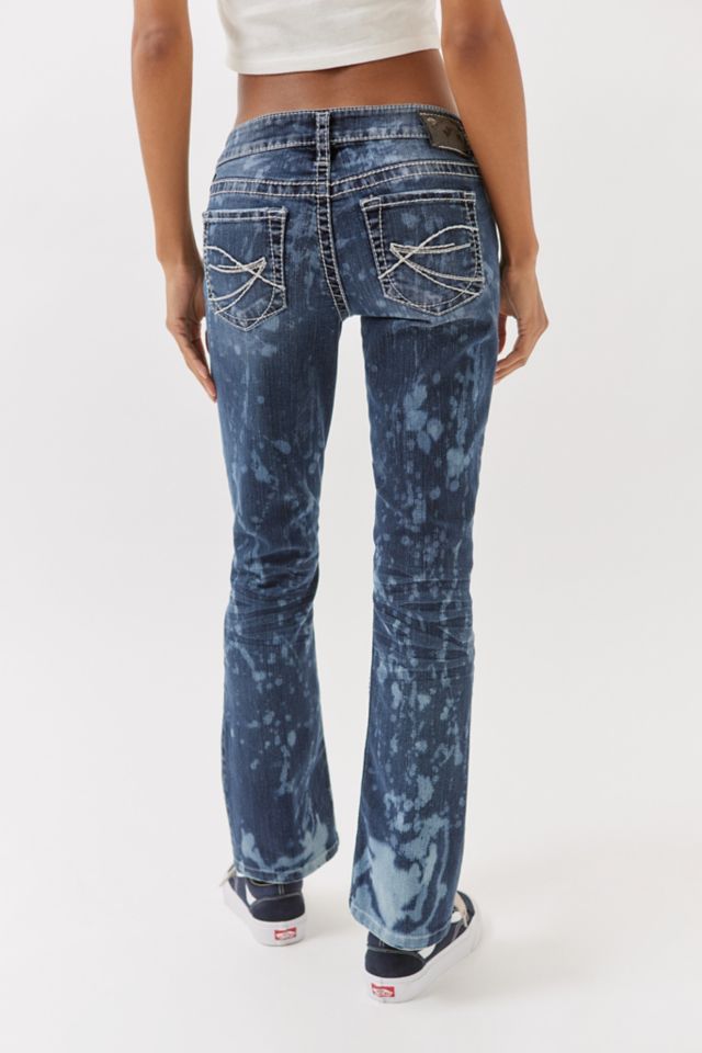 Urban Renewal Remade Bleach Splatter Y2K Flared Jean #2