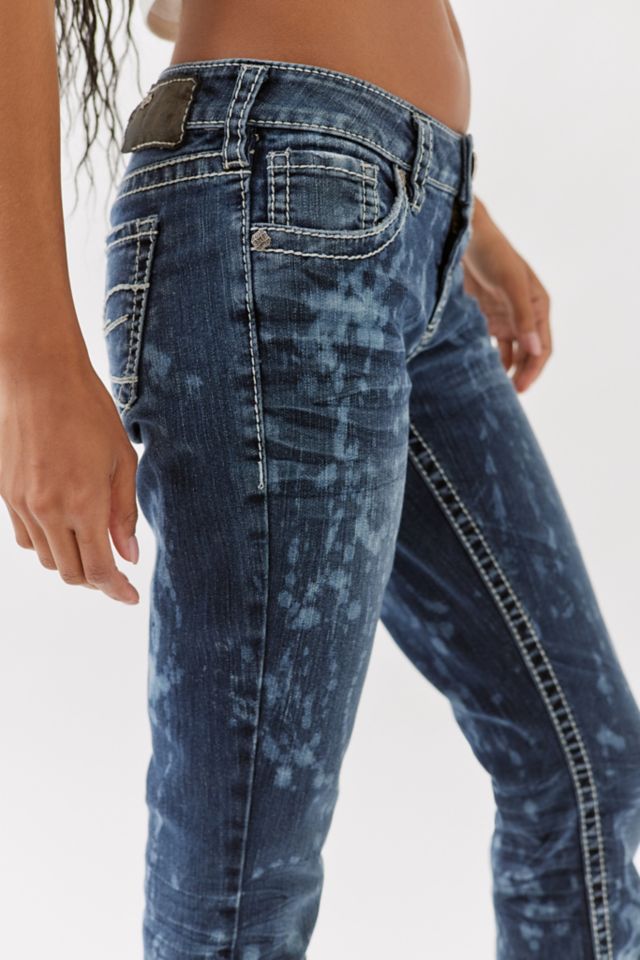 Urban Renewal Remade Bleach Splatter Y2K Flared Jean #3