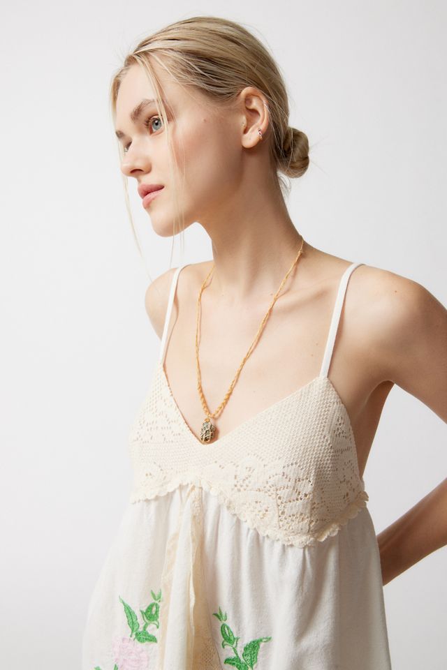 UO Rylee Crochet Embroidered Mini Dress #2