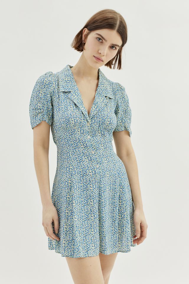 UO Crowley Collared Floral Mini Dress #2