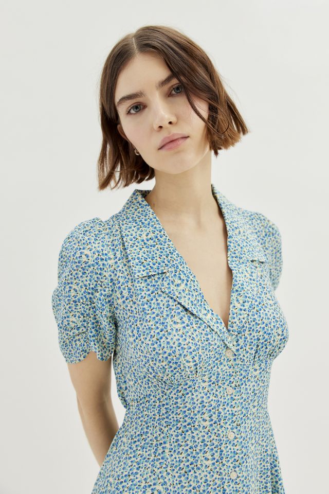 UO Crowley Collared Floral Mini Dress #4