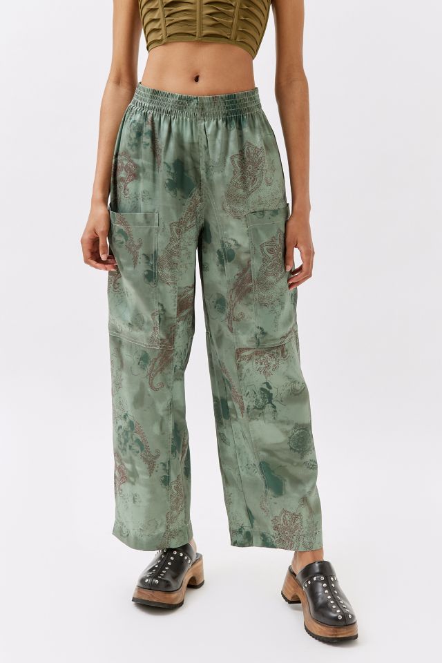 Satin Wide-Leg Pant in Pants & Shorts