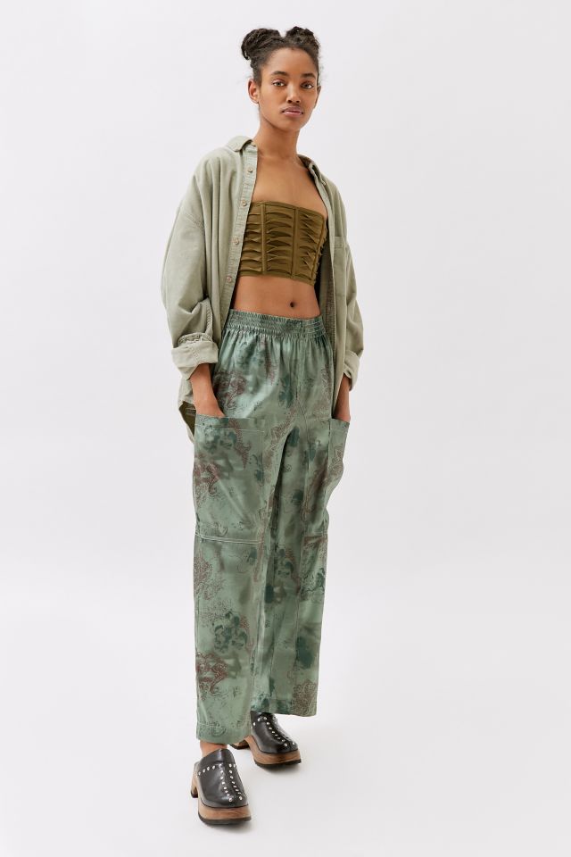 Pantalon Ample en Satin UO Mae #1